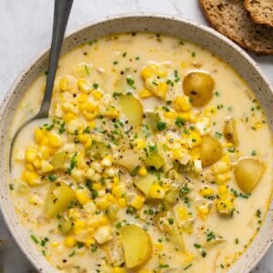 CORN & CHICKPEA CHOWDER (V)(GF)