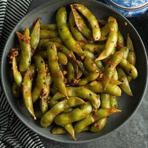 TERIYAKI GARLIC EDAMAME (V)(GF)