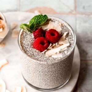 RASPBERRY CHIA PUDDING (V)(GF)